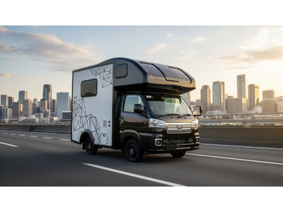 旅をもっと、軽やかに。 Direct Carsの新型コンパクトキャブコン「PLAT」ジャパンキャンピングカーショー2026で世界初公開