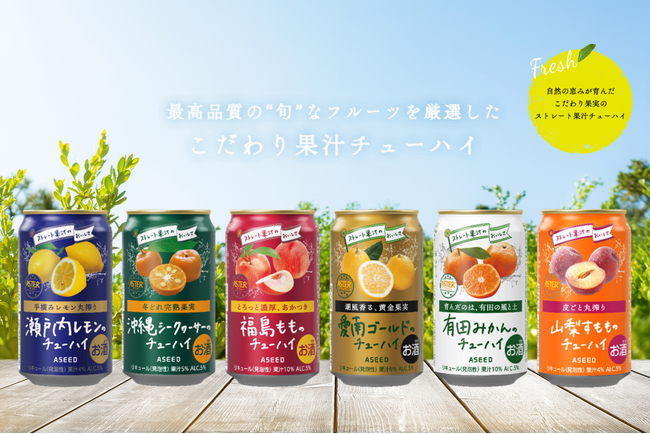 まるで果実を食べるような飲みごたえ！アスターチューハイのデザインを8月より順次リニューアルします。