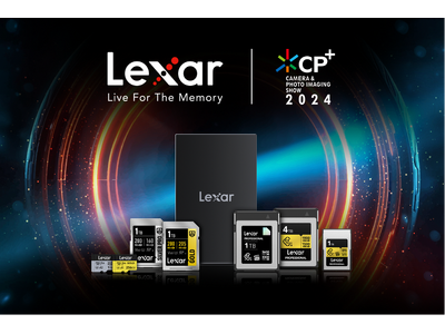 フラッシュメモリのリーディングカンパニーが日本で再始動！　LexarがCP+2024で業界トップクラスのハイエンド製品を展示