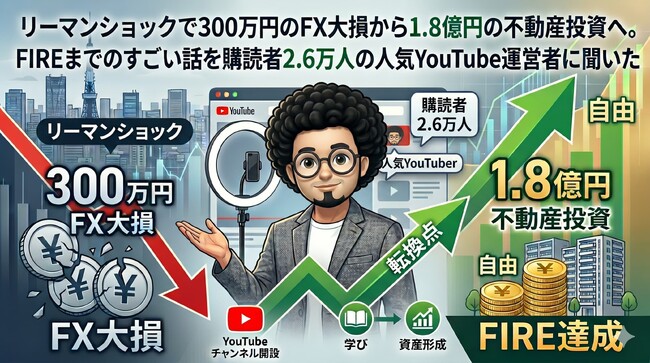 【FIRE達成】FXで300万円を一夜で失った男が、1.8億円の都心不動産オーナーに
