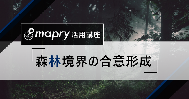 マプリィ、リモートセンシングやGISを活用した森林境界の合意形成の手法を公開