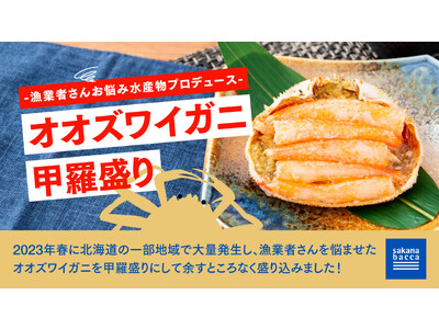 フーディソン、2023年春に北海道の一部地域で大量発生した『オオズワイガニ』を「甲羅盛り」にして人気商品...