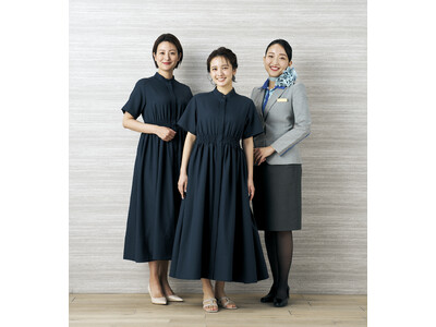 ANA客室乗務員(CA)×アナウンサー「ANA meets Audire」第3段！クリーンな雰囲気を纏い、美シルエットが叶うシャツドレスを発表！