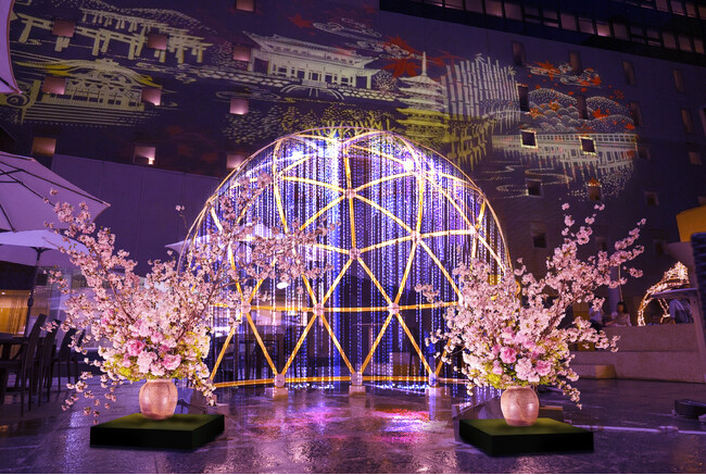 期間限定！　京都駅ビル東広場が、“桜アート”のお花見スポットに変身