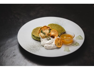 当店人気No.１！初夏を爽やかに感じる新茶のヴィーガン＆グルテンフリーパンケーキ