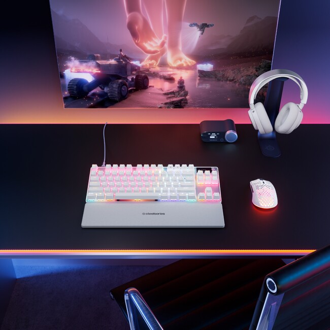 キーボード「Apex」シリーズより、人気の新色ホワイト登場「Apex Pro TKL Gen3 White」、「Apex 3 TKL White」　2025年4月4日(金)発売