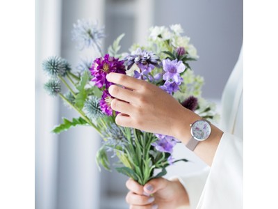 いつも傍に花を。「TiCTAC」から、前田有紀さんのフラワーブランド「gui flower design」とのコラボレーションウォッチを発売！