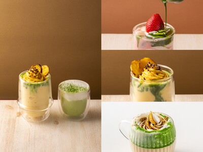 ＜アトリエマッチャ 秋冬の新作メニュー＞「MATCHA安納芋シェイク」「ジャスミンMATCHA生プリン」2022年10月24日（月）より発売開始　