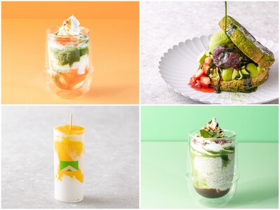 今年のテーマは宇治抹茶×夏果実。メロン、ライチ、ココナツ、マンゴー。カラフルなフルーツと抹茶のコラボメニューが続々登場。ATELIER MATCHAの春夏メニュー3/20（金）より販売開始