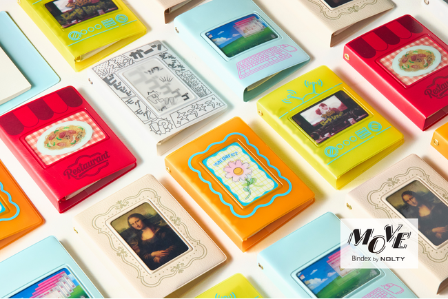 プレスリリース「絵柄が変わって見える、新感覚の“動く”ミニ6バインダー「Bindex 　MOVE＜バインデックス ムーブ＞」新発売」のイメージ画像