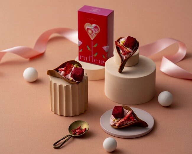 【Patisserie KINEEL 京都】小さなお花を贈るような華やかさと可愛らしさ。新商品「ルフル ベリーチョコレート」を12月13日から販売開始