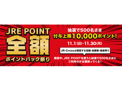 JRE POINTを使って、ポイントバックのチャンスまたはSuicaのペンギングッズが抽選で当たる！「JRE POINT全額ポイントバック祭り ...