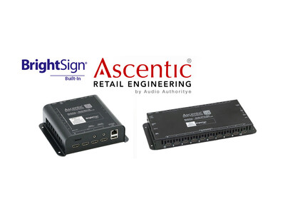 Ascentic『サイネージプレーヤー内蔵HDMI分配器』・『サイネージプレーヤー内蔵オーディオセレクター』を発売