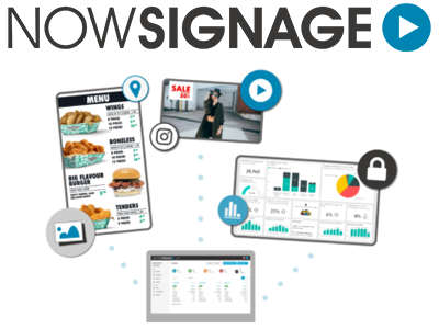 シンプルな４ステップでサイネージコンテンツを作成・配信　『NOWSIGNAGE（ナウサイネージ）』を発売