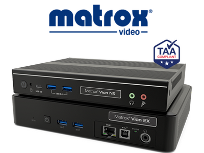 4K IP-to-IP�r�f�I�Q�[�g�E�F�C�wMatrox Vion�x�𔭔�
