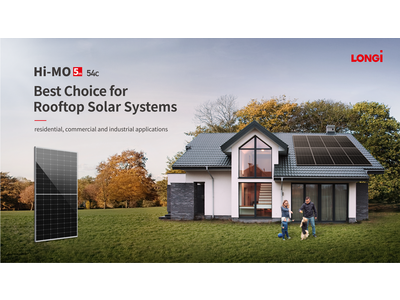 太陽光パネル出荷量世界１位のロンジが屋根上設置向けグローバルモデルを新発売