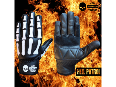 【新商品】圧倒的存在感！骨柄バイクグローブ[HELL PATROL/ヘルパトロール]を発売開始