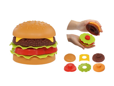 トマトにレタス、肉抜きもOK？ハンバーガー屋さんの裏メニューをお家で！「遊べるハンバーガー」が5月新発売