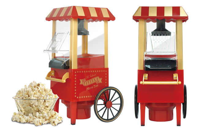 累計2万個販売!可愛いワゴン型フォルムの「ポップコーンメーカー」が8月再販決定
