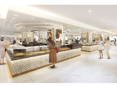 7月15日(水)、伊勢丹新宿店 洋菓子エリアにガラス張りの厨房を備えたライブ感あふれる空間「マ・パティスリー」誕生！「カフェ エ シュクレ」は全33ブランドフルオープン