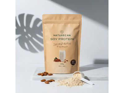 ご好評のソイプロテインが、食感も栄養も進化してリニューアル！つぶつぶ食感が楽しい「つぶつぶアーモンド入りソイプロテイン」再登場