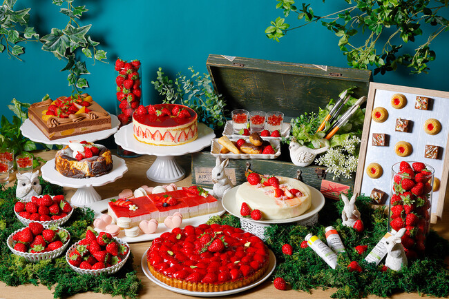 国産苺の食べ比べや滋賀県産<みおしずく>を使ったいちごタルトなど いちごスイーツをたっぷり愉しむスイーツビュッフェ『苺の森のアトリエ』 琵琶湖ホテルで2026年1月24日(土)から開催