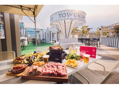 BBQメニューリニューアルで、京都エンタメ体験の新章開幕。春の新定番！京都タワービル屋上にて"空中ピクニック"