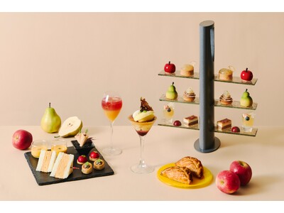 りんご・洋梨に見立てたムースや、焼きたてを味わうアップルパイなど「THE APPLE & PEAR SE...