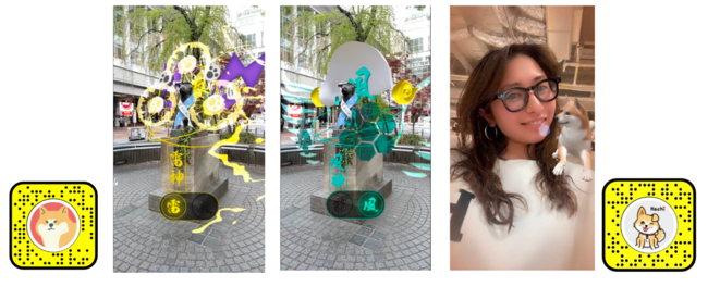 Snapchatのカスタム ロケーションレンズが日本初上陸！渋谷のハチ公像が大変身！？