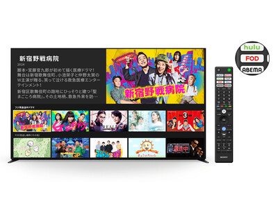 【フジテレビ】フジテレビ「FOD」の起動がボタンひとつで簡単に！ソニー製４Kテレビ ブラビア(R) 　2024年発売モデルのリモコンに、「FODボタン」を搭載