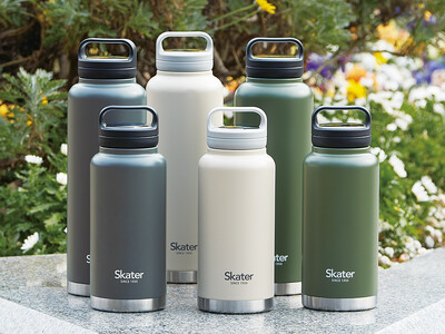 持ち運びに便利なスクリューハンドル付き！大容量1000ml＆1500mlの直飲みマグボトルをスケーター公式オンラインショップ・Amazon等にて新発売