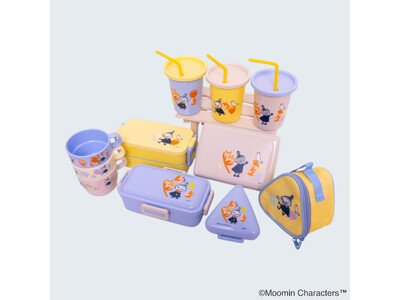 【ムーミン】リトルミイと華やかなフラワーデザインのランチグッズシリーズがスケーターより登場！