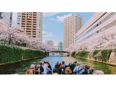 【2026年お花見】目黒川の桜を「水上の特等席」で。グッドデザイン賞受賞船でのBARクルーズや貸切プランが登場｜予約受付開始