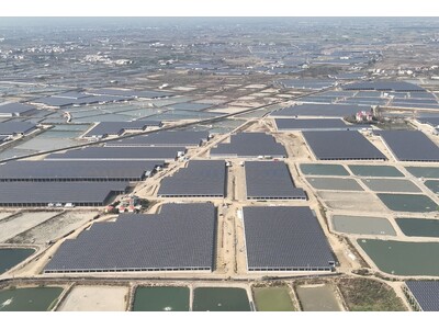 台湾の漁電共生型太陽光発電所第一期事業の竣工について