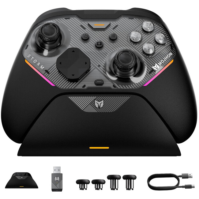 【8月楽天お買い物マラソン】ドリフト・遅延・操作感の3大ストレスを解消！2000Hz×JS13 Pro+ TMRセンサー搭載の次世代プロコン「BIGBIG WON Storm」が期間限定特別価格に