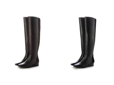 【Information】今季トレンドのニーハイブーツを、足が美しく見えるシルエットと履き心地の良さにこだわった「２WAYスクエアトゥニーハイブーツ」が登場