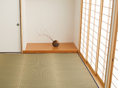 【夏を快適に過ごすアイテム】熊本県産い草を使用した柄あり上敷なら調湿効果でサラっと快適！