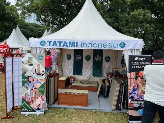 インドネシアで日本の“い草・畳文化”を発信。「Connext Japan Jakarta Ennichi」に出展