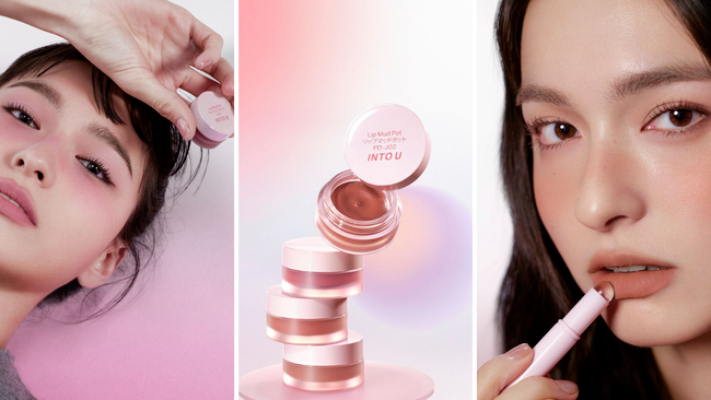 【INTO U】中国コスメINTO Uから大人気“泥リップ”からひと塗りでチークにも使える「リップマッドポット」が登場ぷにぷに指感覚なシリコンブラシ付き！