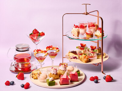 京都五条の隠れ家ホテルで堪能する冬の華やぎ旬のいちごを主役に、多彩なベリーと抹茶が織りなすアフタヌーンティー