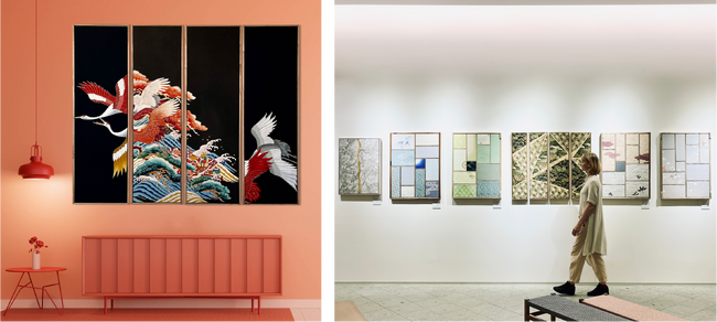 渋谷で出会う「一期一会」 「ikasu」が展開する着物アップサイクルアート展