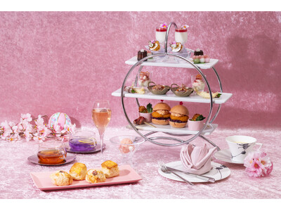 桜スイーツと春のセイボリーを楽しむ期間限定アフタヌーンティー「春風と桜香るAfternoon Tea」登場