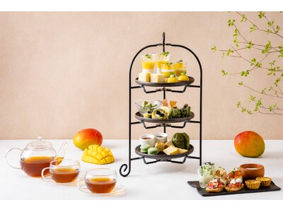 名駅徒歩5分、地上80mの絶景レストランで楽しむ初夏のご褒美！　　とろける宮崎県産マンゴー×抹茶の贅沢アフタヌーンティー