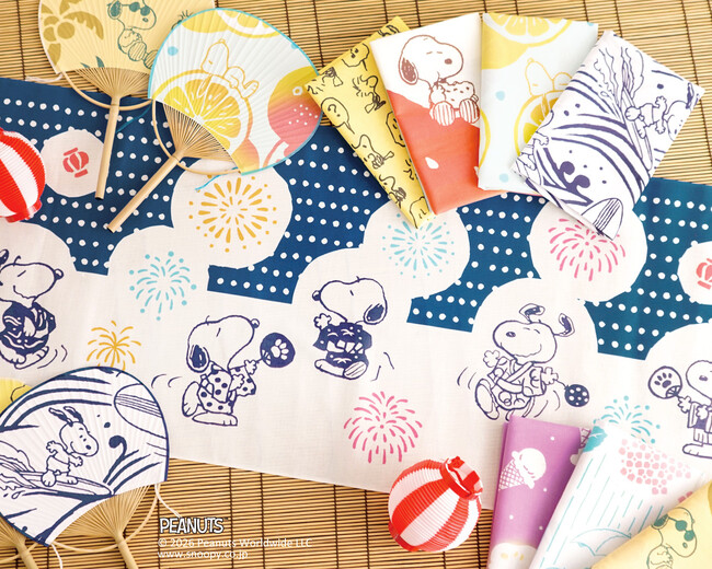 「PEANUTS」かまわぬ限定シリーズ第9弾 3月18日(水)発売