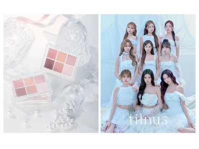 日韓共同開発コスメブランド「tilnus（ティルナス）」からまばたきのたび、パールがきらめく6色アイ＆ハイライトパレットが新発売 イメージモデル・NiziUの“パールコア”な新ビジュアルも公開！