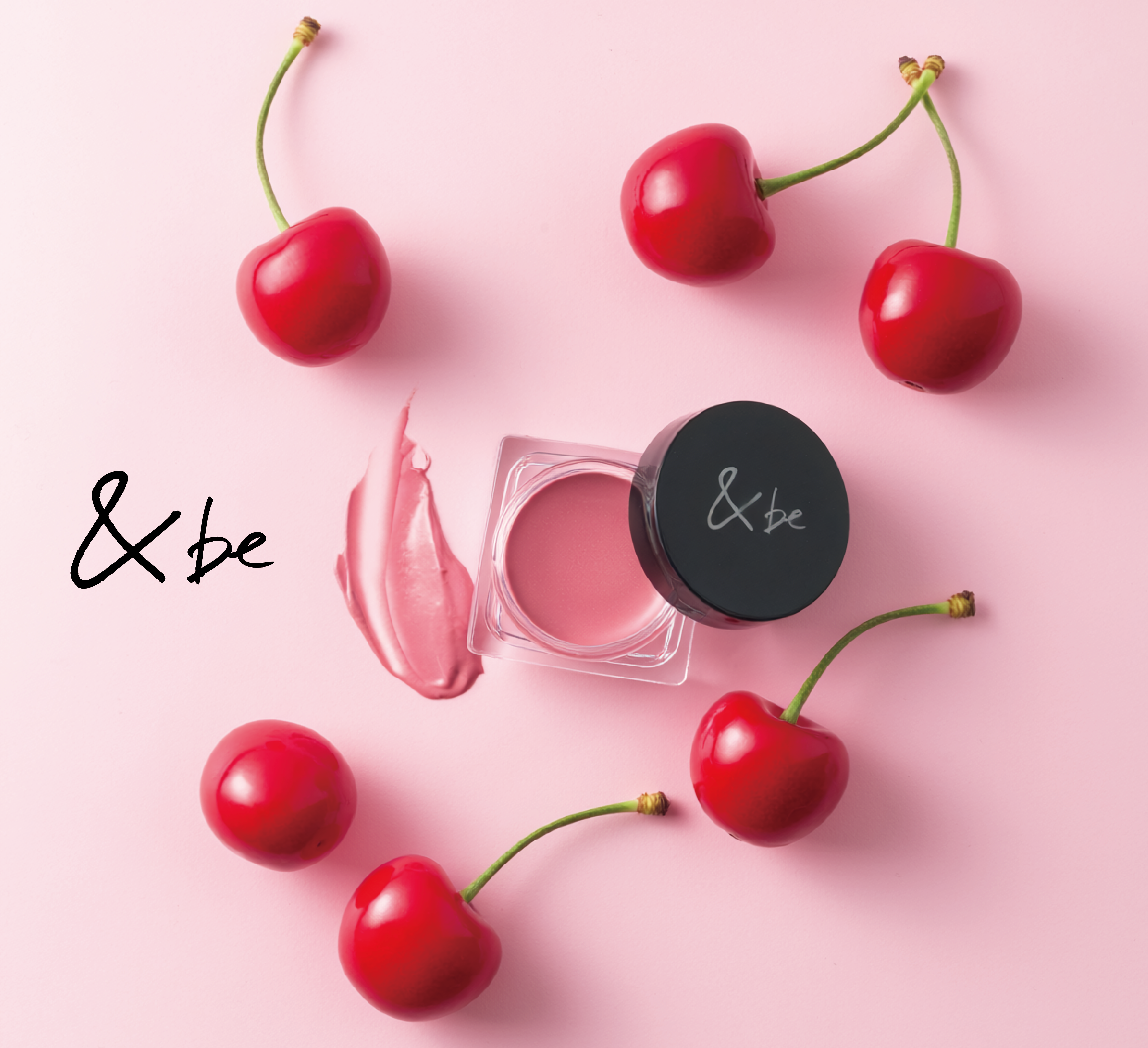 ＜＆be（アンドビー）＞ヘルシーな血色感を演出するクリームチークに春の限定色チェリーピンクが新登場！