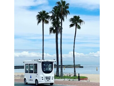 神戸市須磨海岸で自動運転EV「MiCa」がレベル4相当での運行に成功