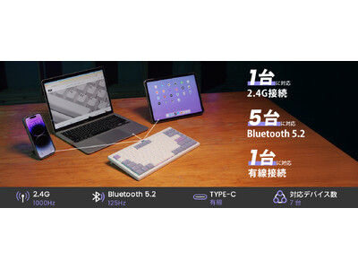 大好評！世界で最も軽い押下圧と静音性を追求したキーボード 企業