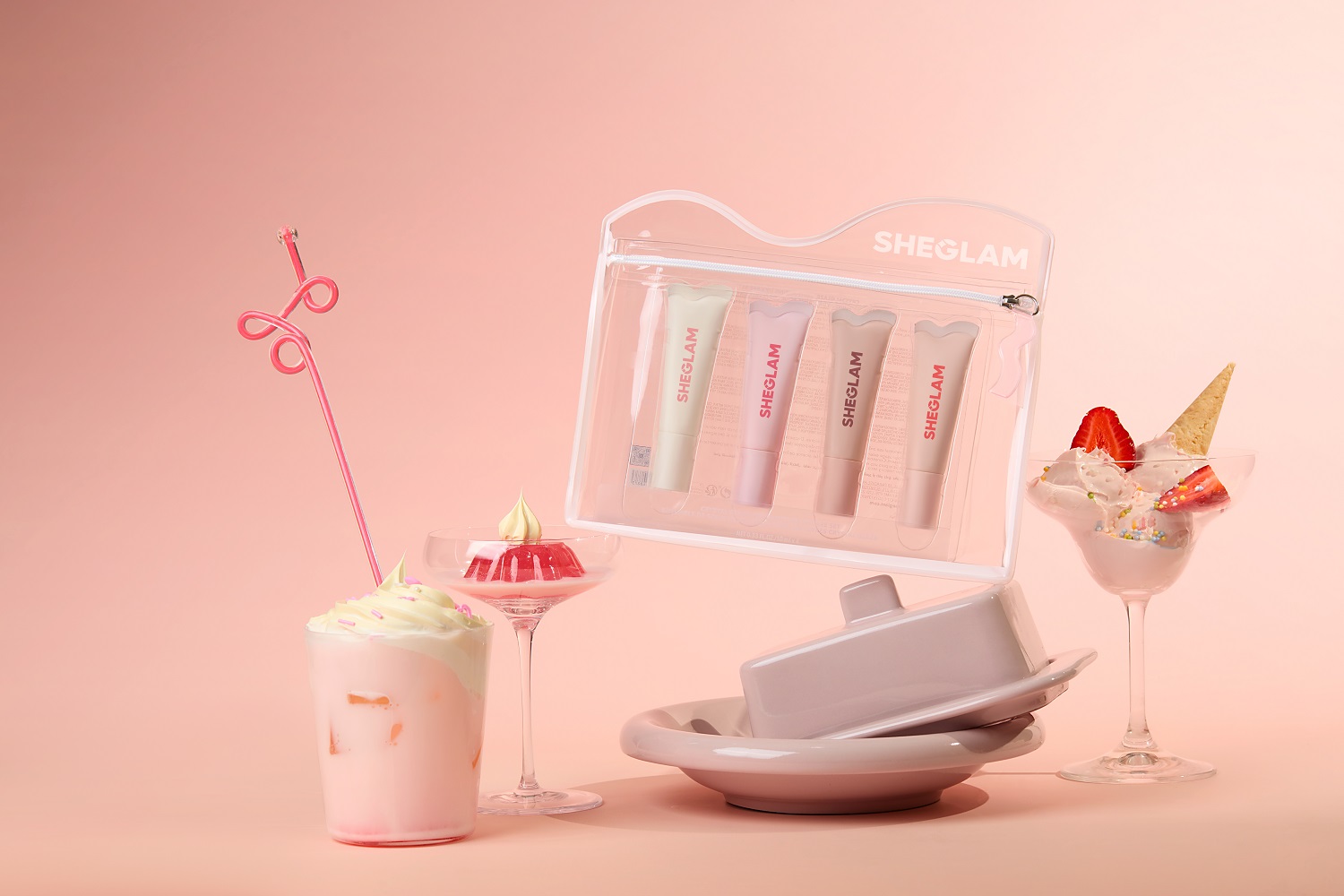 SHEGLAMの高保湿ツヤリップシリーズ『Crystal Glaze Moisturizing Lip Care』にお菓子の世界観を表現したドルチェカラー4色が新登場！