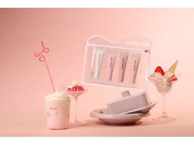 SHEGLAMの高保湿ツヤリップシリーズ『Crystal Glaze Moisturizing Lip Care』にお菓子の世界観を表現したドルチェカラー4色が新登場！